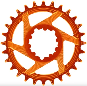 Helix R Guidering - 3-Bolt Direct Mount - 32T - 3mm Offset -Shimano/SRAM 11/12s Chain Compatible - Naranja