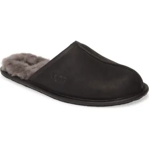 UGG Genuine Shearling Scuff Slipper in Black/Grey